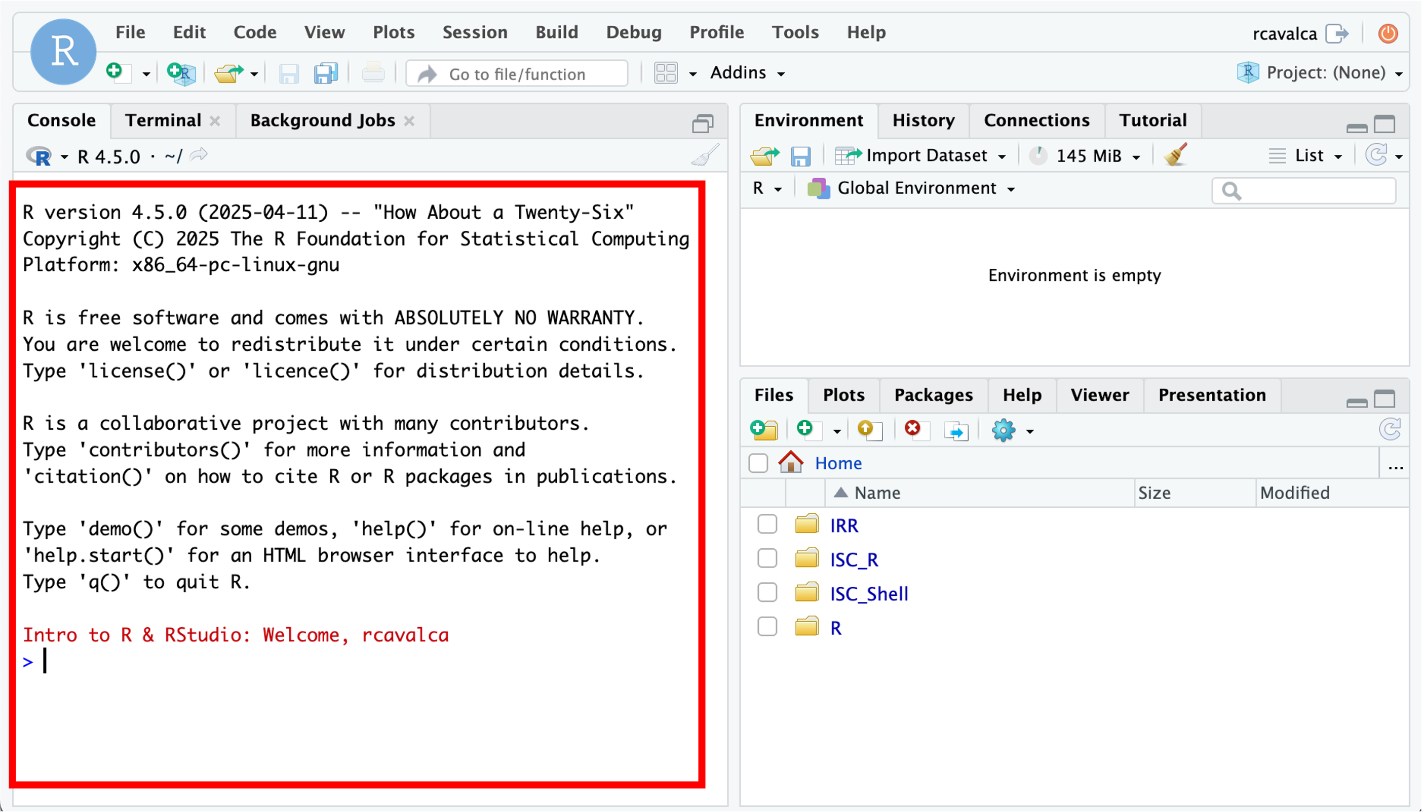 rstudio default session